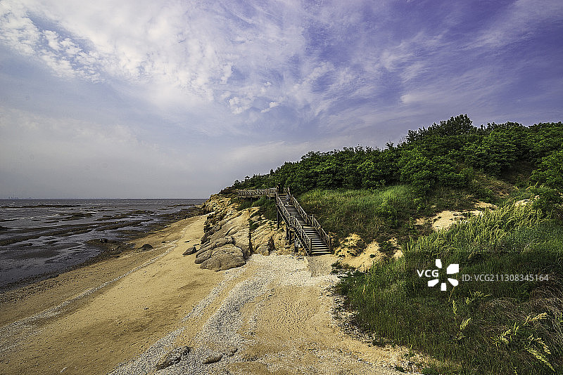 辽宁团山国家级海洋公园的海边图片素材