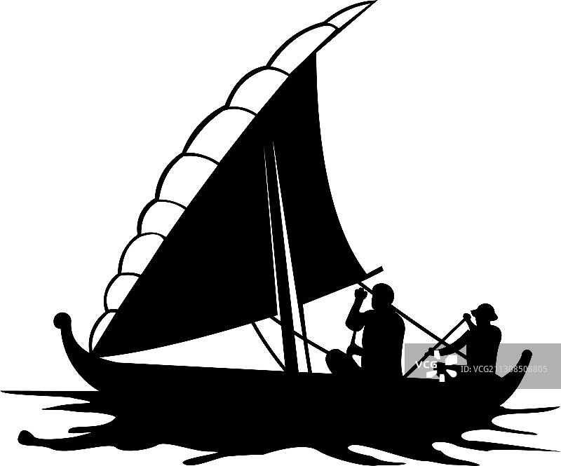 帆船标志模板图片素材