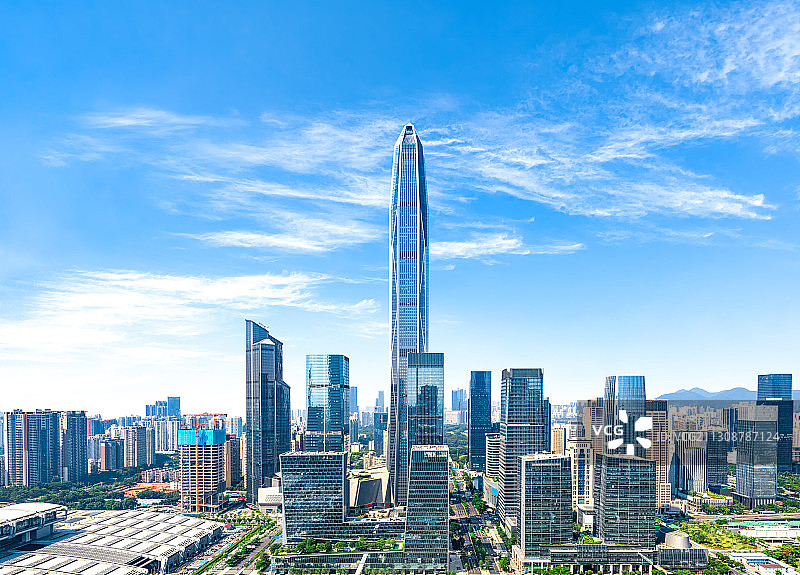 深圳城市建筑金融区图片素材