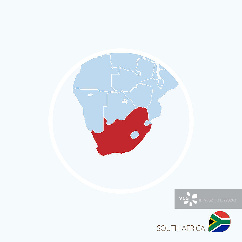 地图图标南非蓝色地图非洲图片素材