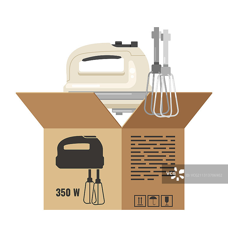 厨房手摇搅拌器盒装设计图片素材
