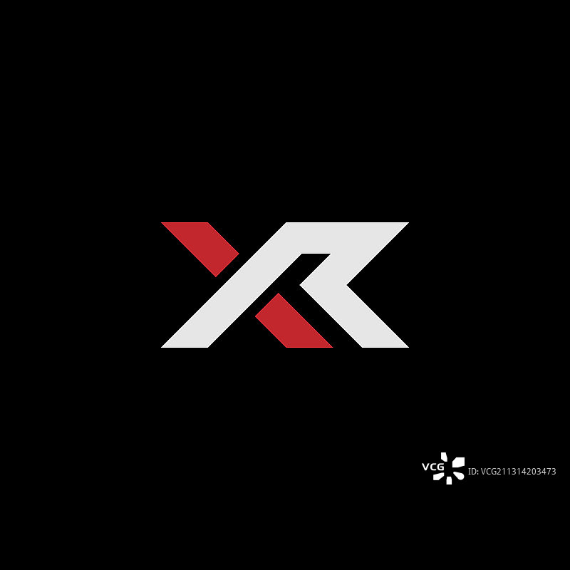 Xr或rx字母设计的标志和图标图片素材