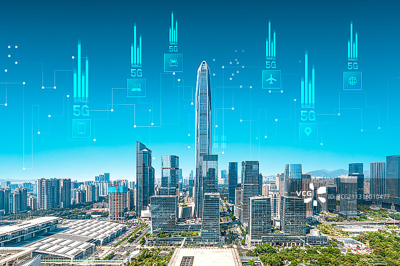 深圳5G科技城市图片素材