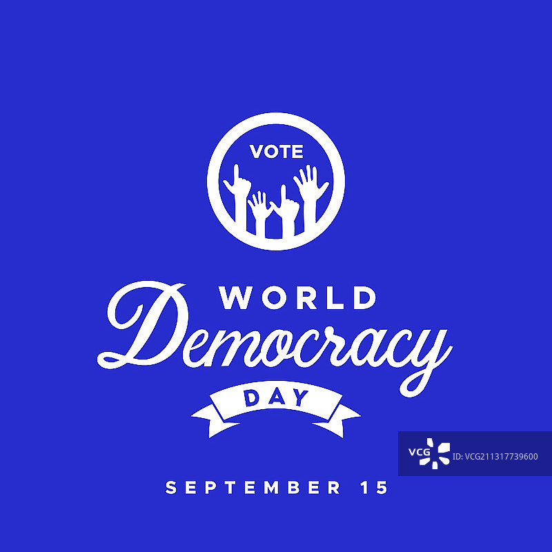 世界民主日设计庆祝时刻图片素材