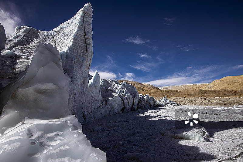 西藏山南40冰川图片素材