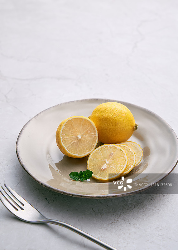 柠檬，切片图片素材