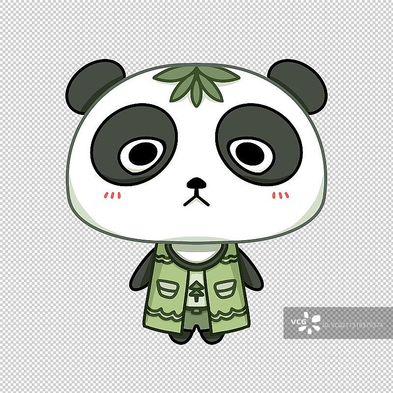 IP形象表情包吉祥物可爱熊猫设计图片素材