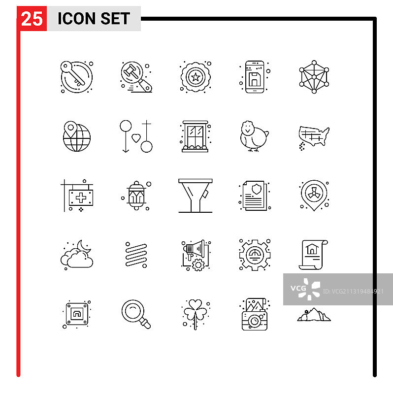 现代设25行和符号等图片素材