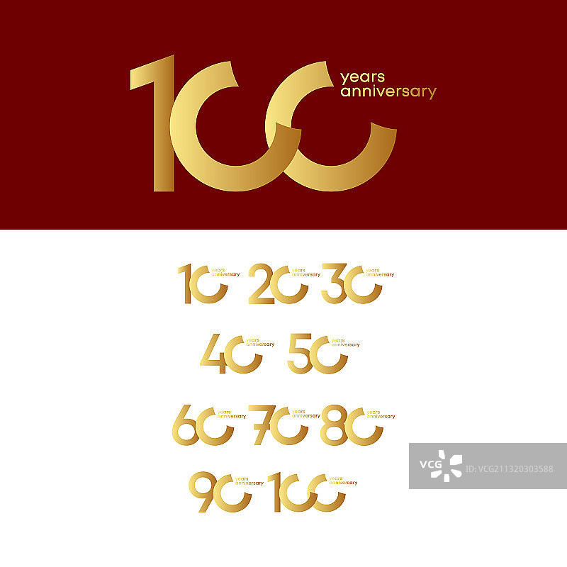 100周年纪念册10 20 30 40 50 60 70 80图片素材