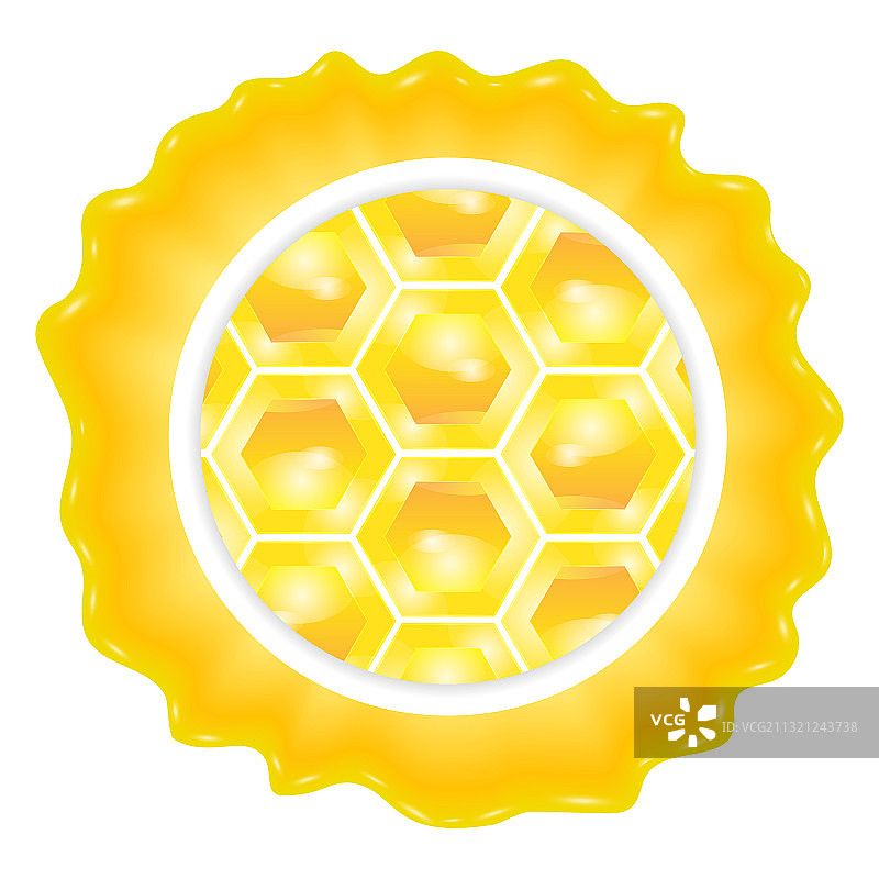 蜂蜜标签圆模板，用于蜂蜜用图片素材