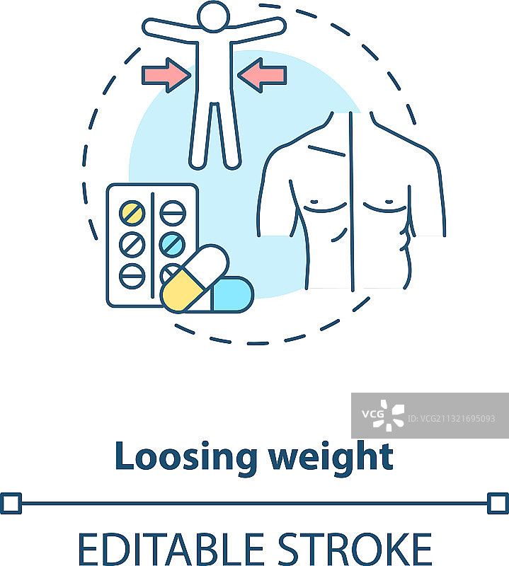减肥概念图标图片素材