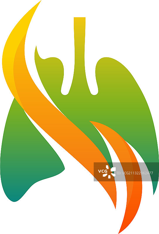 肺健康标志模板肺保健标志设计图片素材
