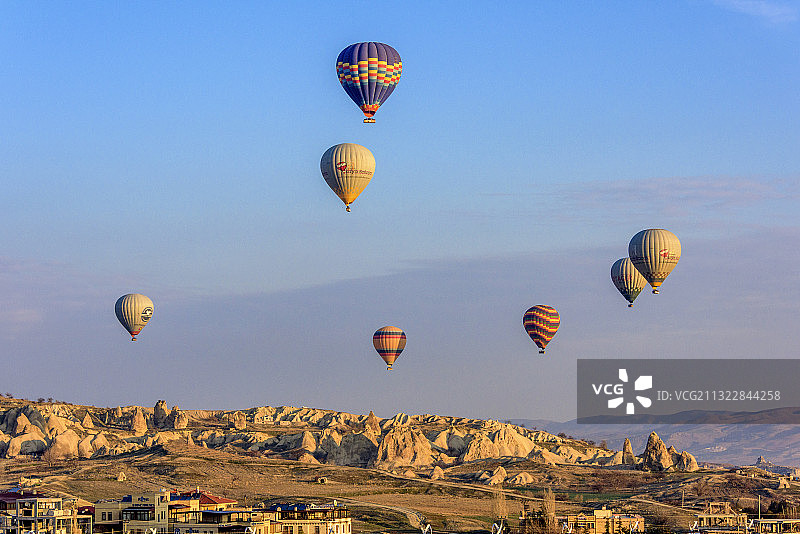 土耳其卡帕多西亚的热气球图片素材
