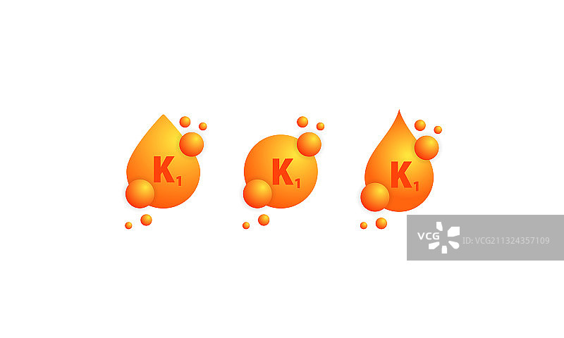 维生素k1图标集美容营养图片素材