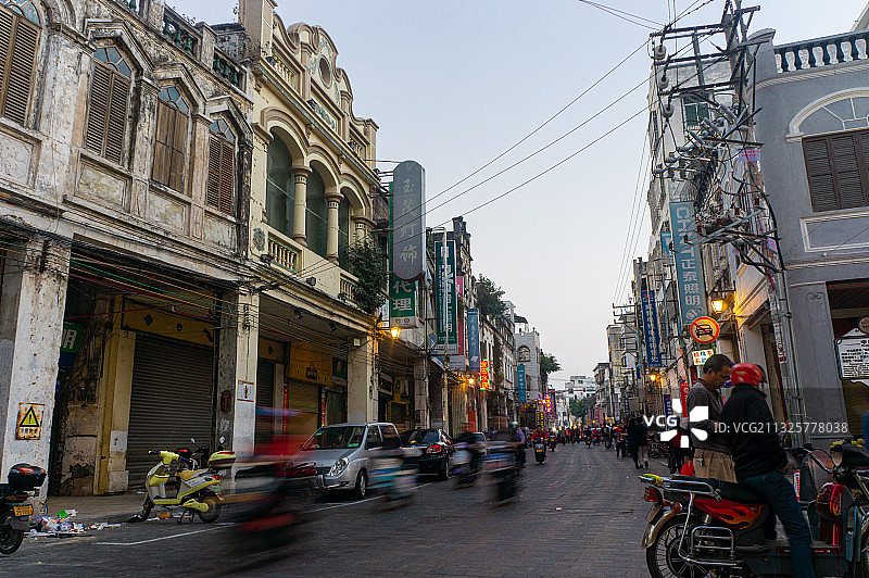 海南省海口骑楼老街图片素材