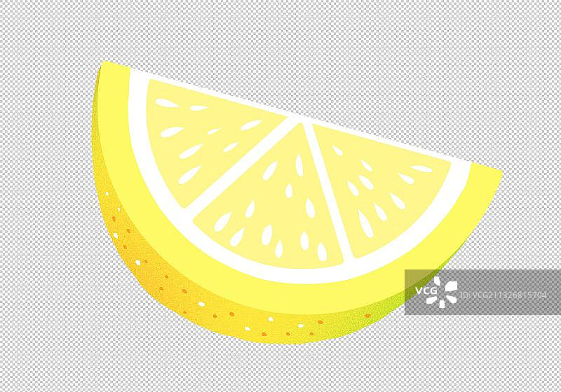卡通柠檬水果元素图片素材