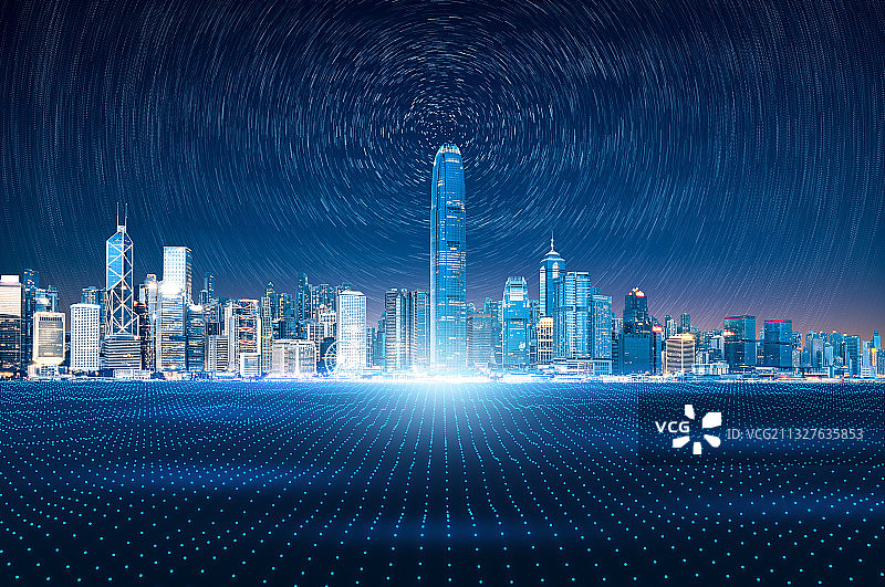 香港科技城市建筑图片素材