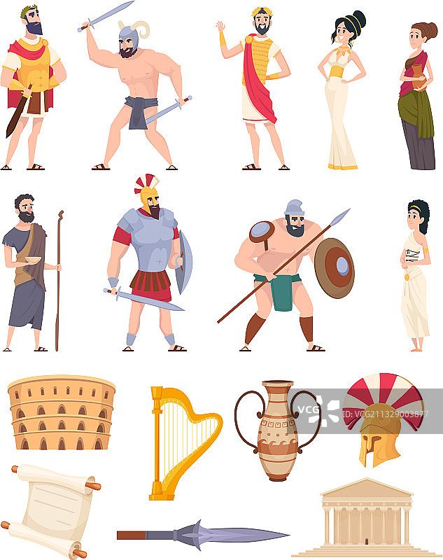 罗马元素文化古老传统图片素材