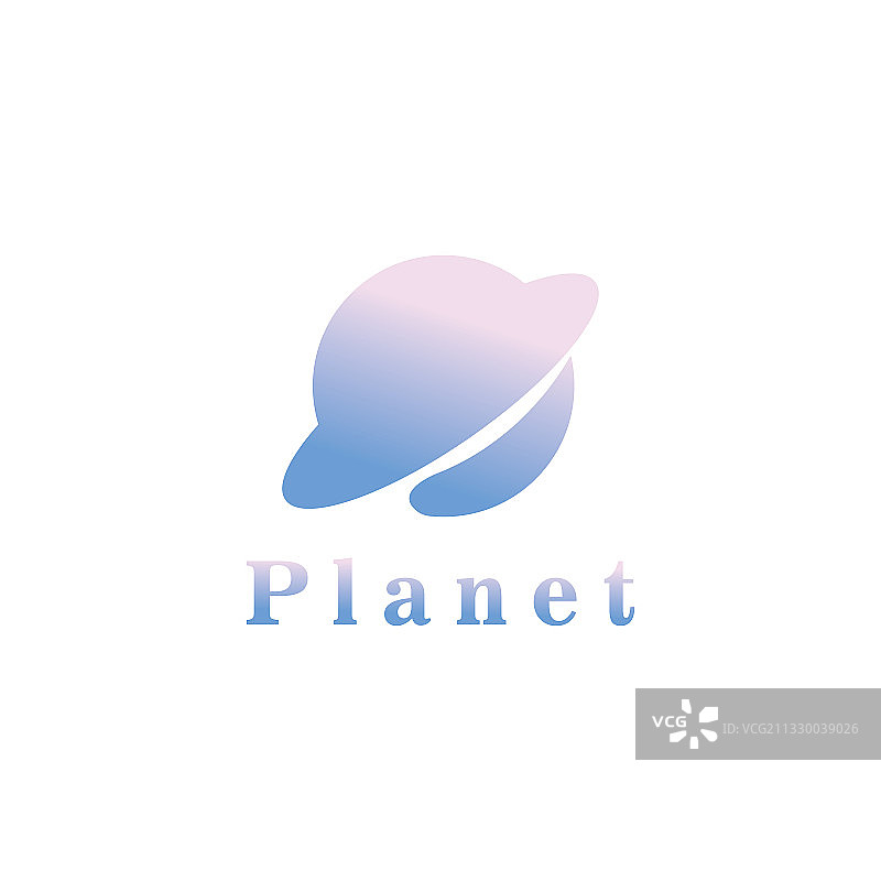 行星标志抽象简约的设计图片素材