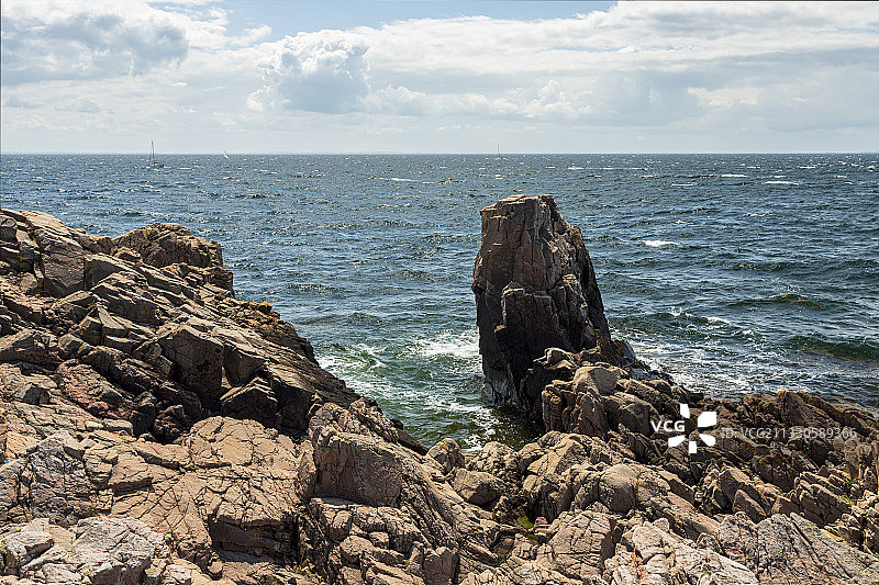 瑞典库拉伯格，天空映衬大海的风景图片素材