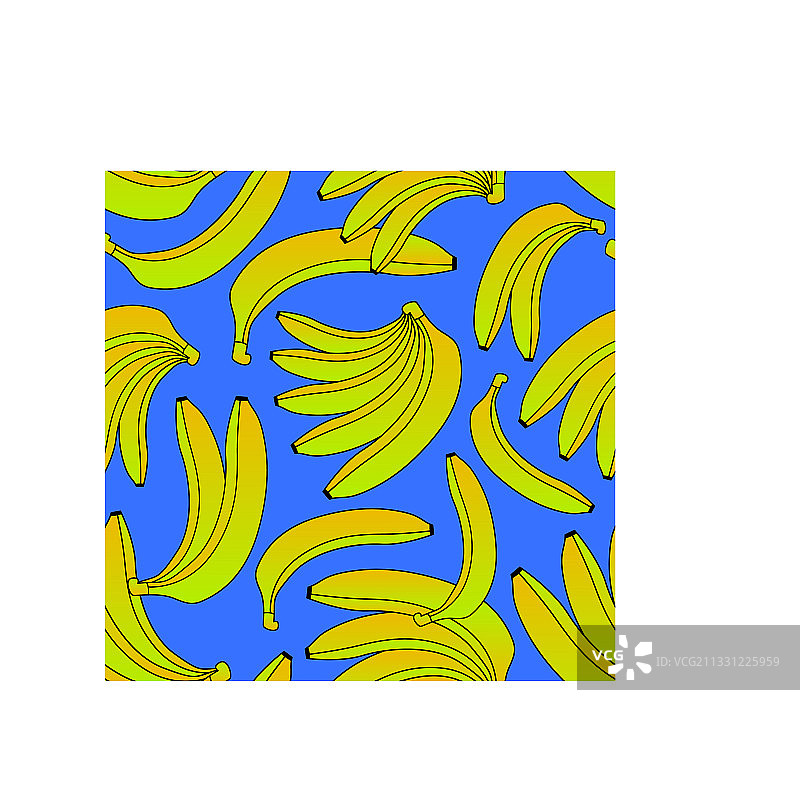 时尚香蕉无缝图案上一抹亮色图片素材