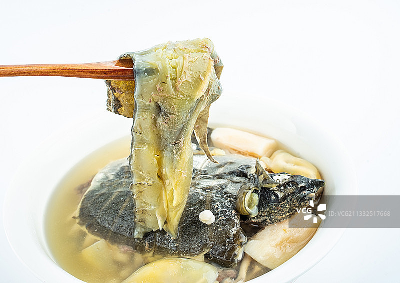 甲鱼汤营养丰富的胶原蛋白图片素材