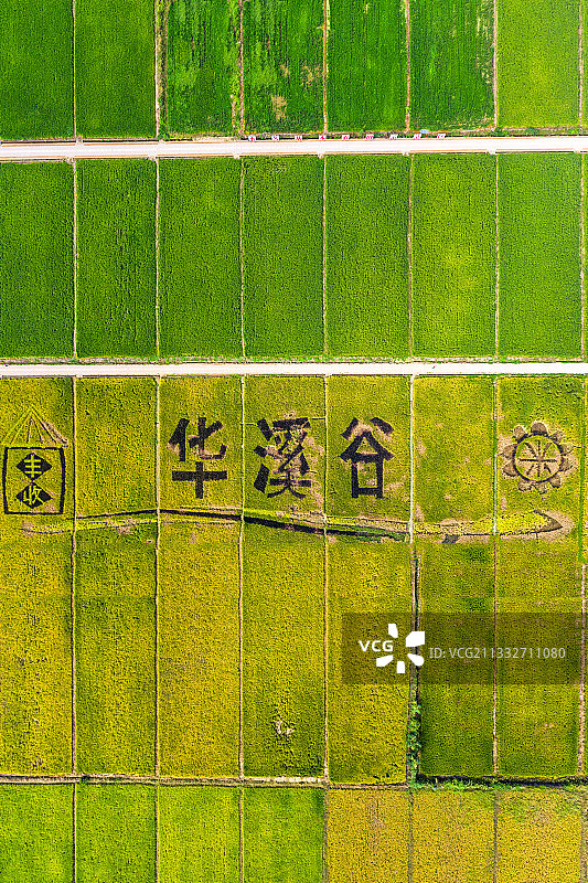 义乌廿三里溪谷农业观光园航拍图片素材