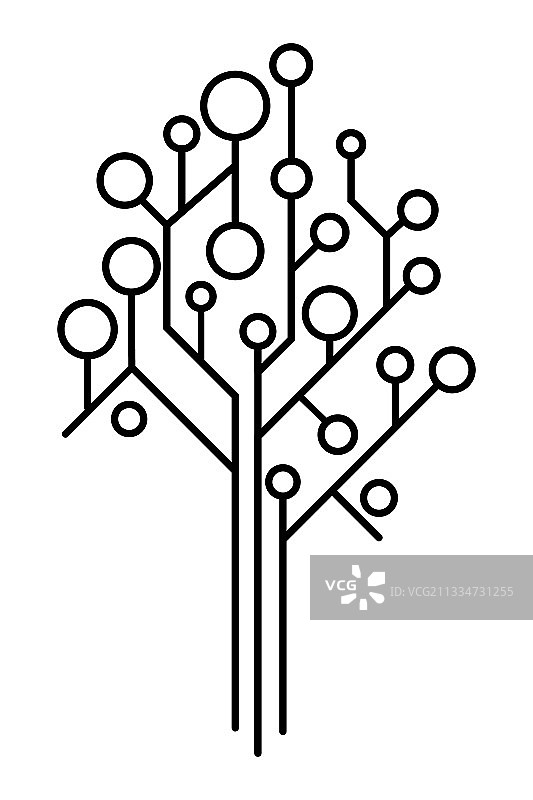 智能科技标识树形设计业务图片素材