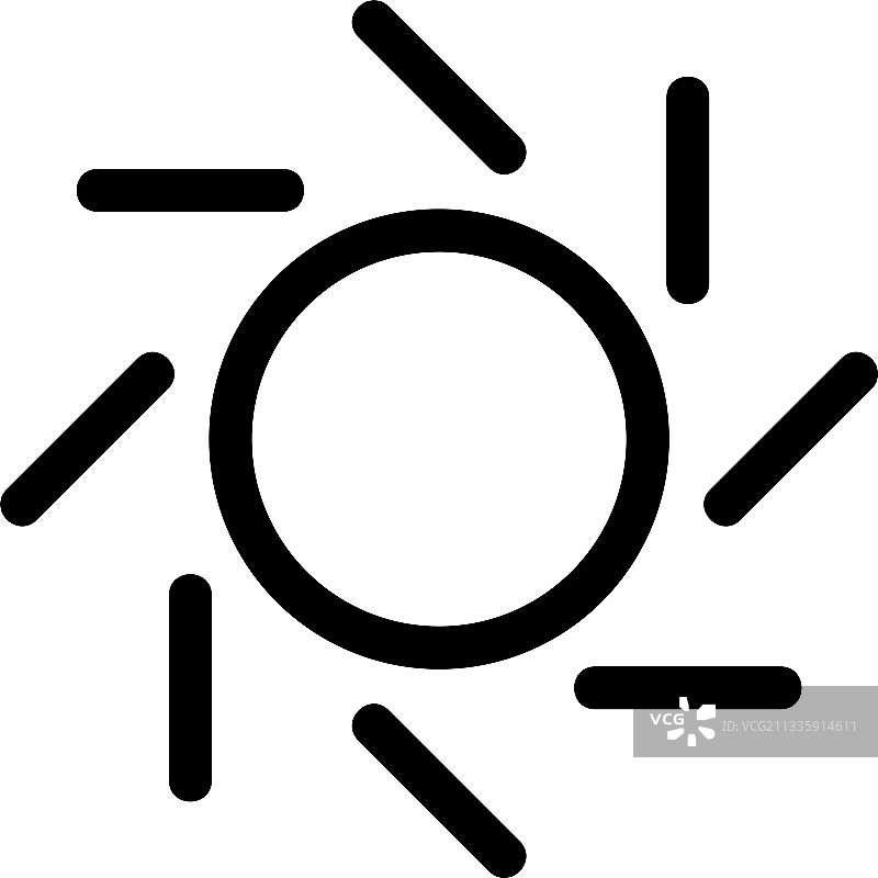 阳光图标或标志孤立标志符号图片素材