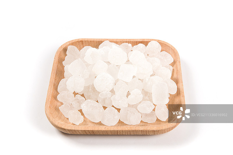 冰糖糖块晶体白色背景图片素材