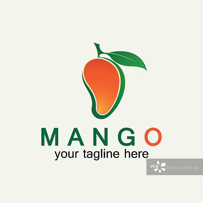 芒果水果标识设计模板芒果平图片素材