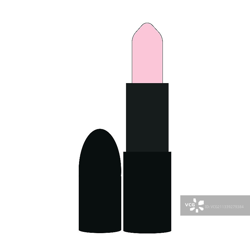 装饰性化妆品粉色唇膏中有黑色图片素材