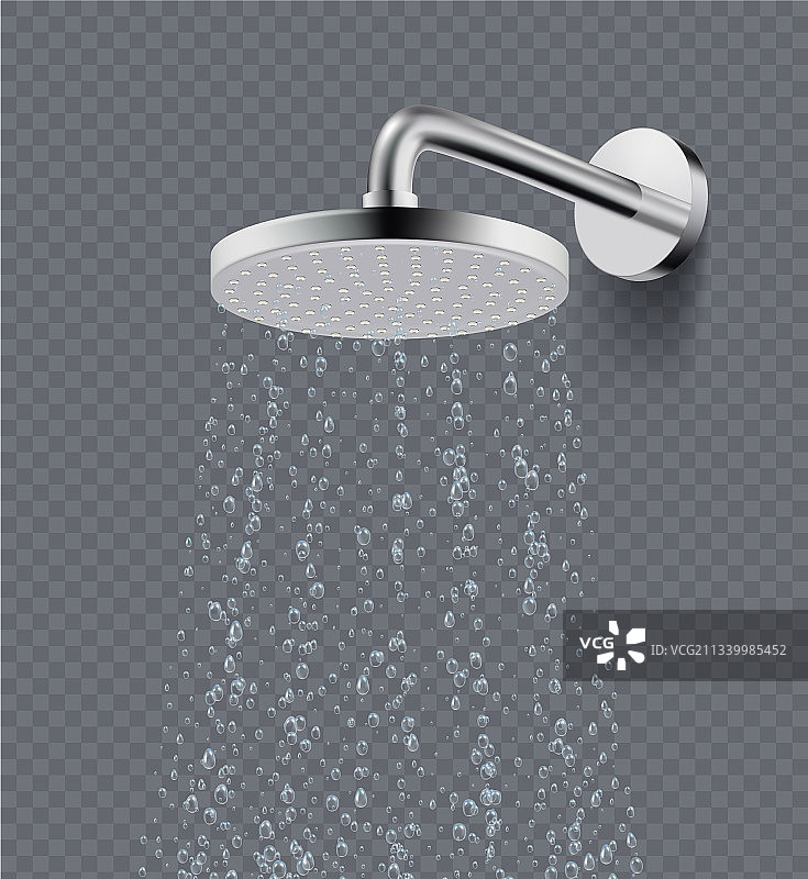 淋浴雨滴浴室液体流动的水图片素材