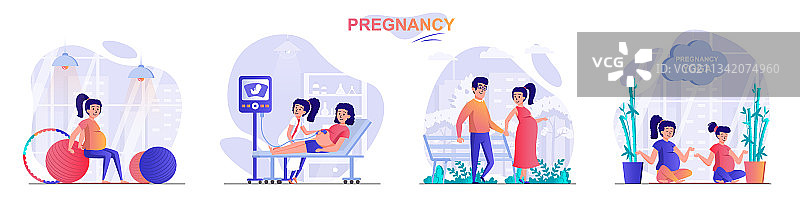 怀孕概念场景设定孕妇图片素材