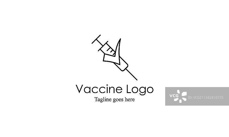 病毒疫苗注射标志设计图片素材