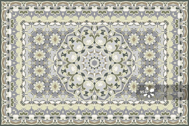 富有波斯民族色彩的地毯图案图片素材