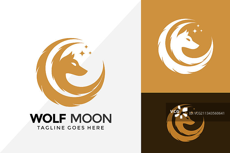 狼月标志设计品牌标识标志图片素材
