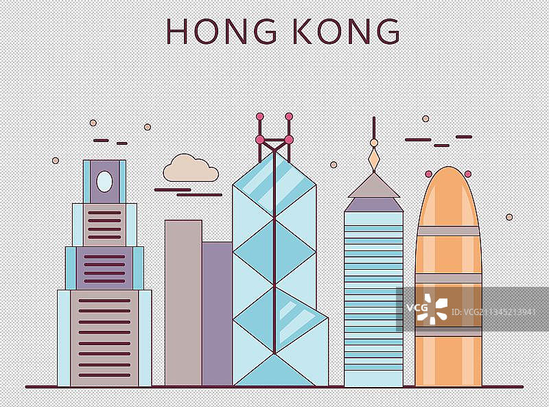 香港特别行政区地标建筑图片素材