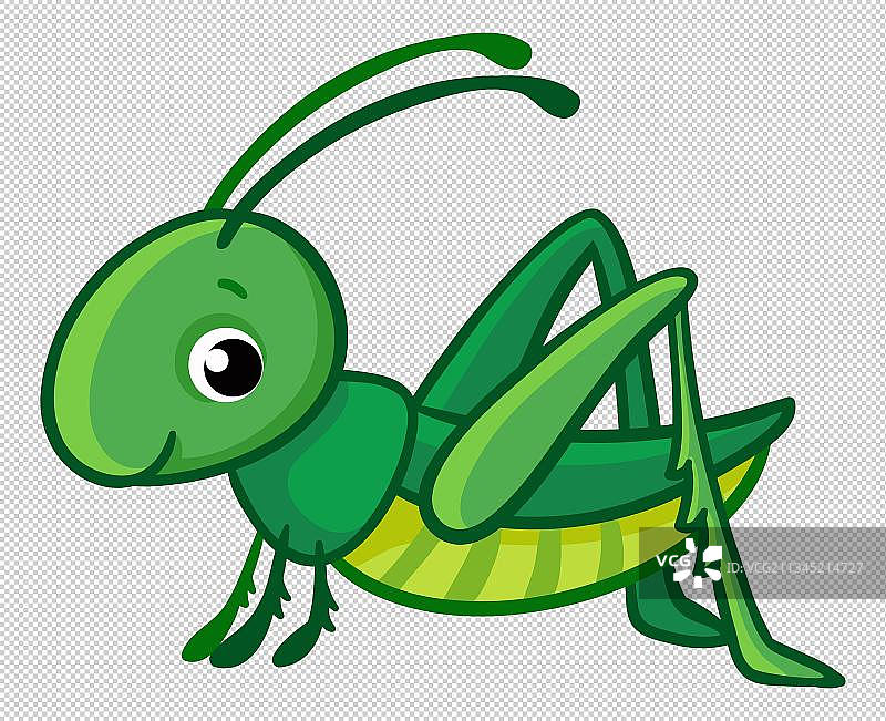 绿色蜻蜓卡通手绘图片素材