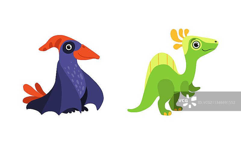 有趣的恐龙，尾巴和翅膀一样可爱图片素材