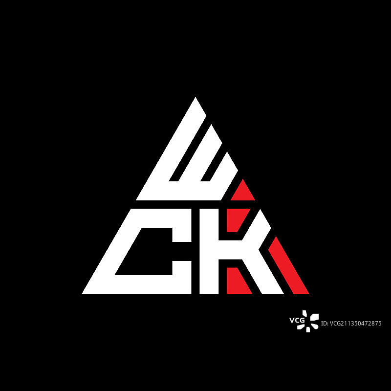 WCK三角字母标志设计用三角形图片素材