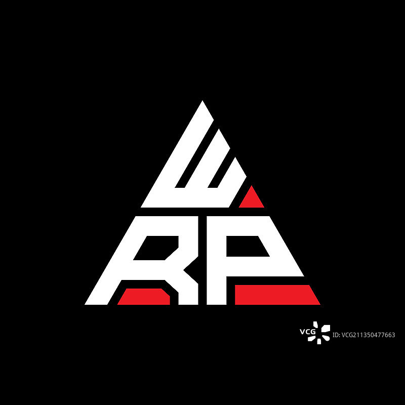 WRP三角形字母标志设计用三角形图片素材