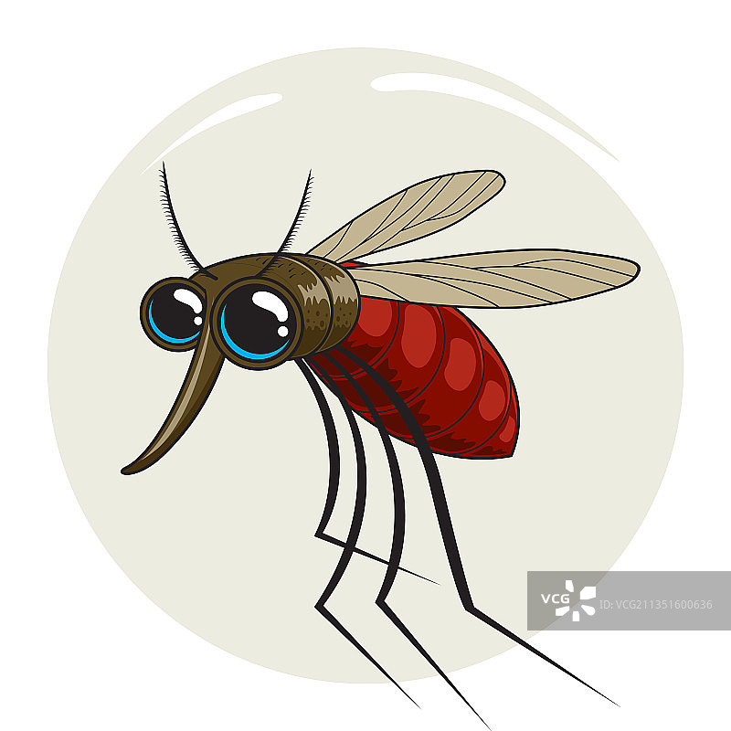 蚊子卡通可爱的动物图片素材