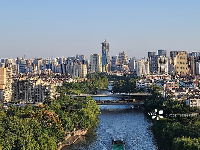 杭州大运河拱宸桥图片素材