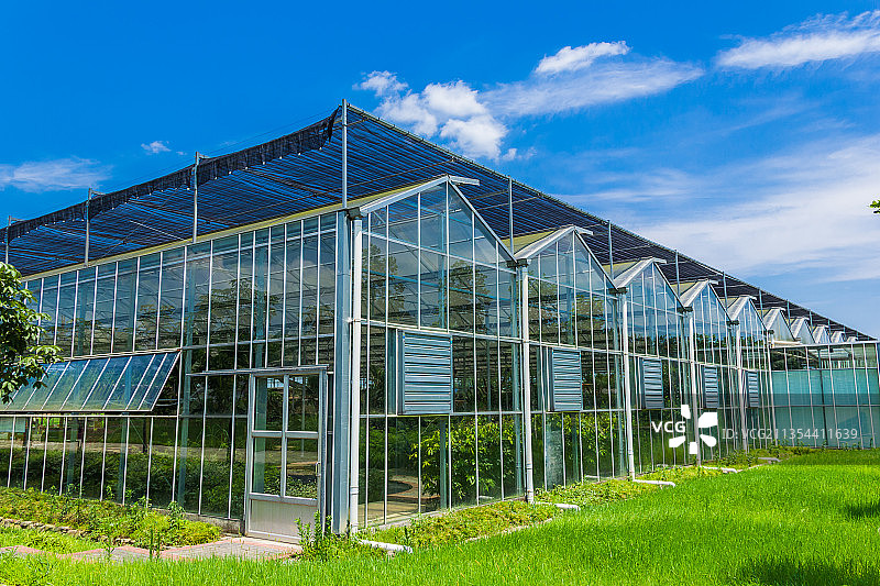 现代农业种植玻璃房图片素材