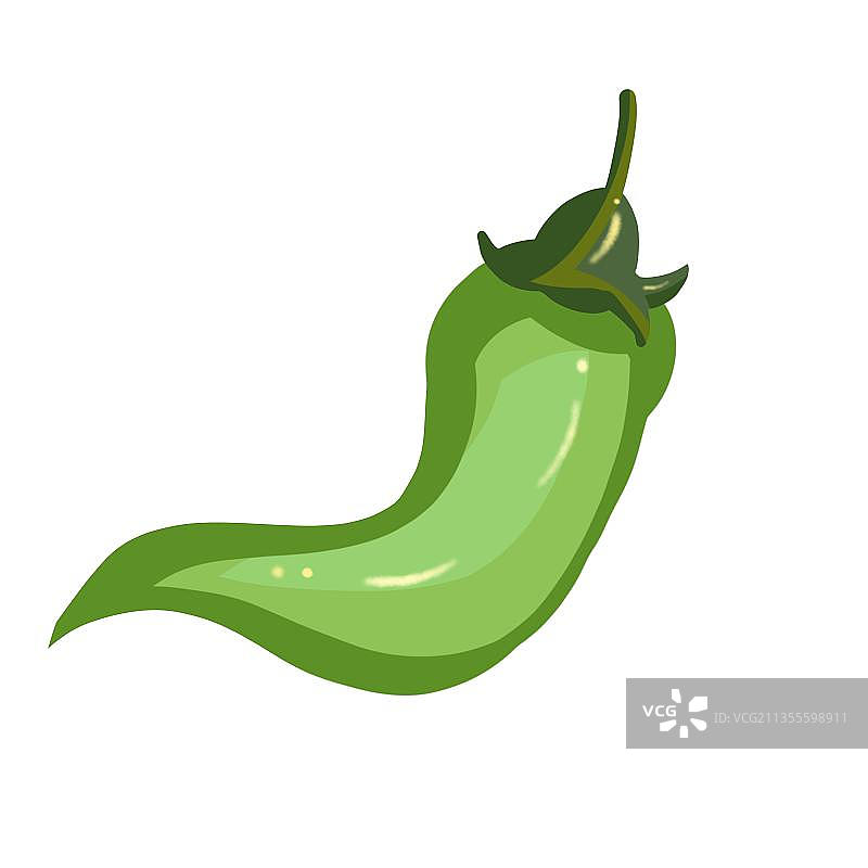 绿色青椒辣椒蔬菜食物图片素材