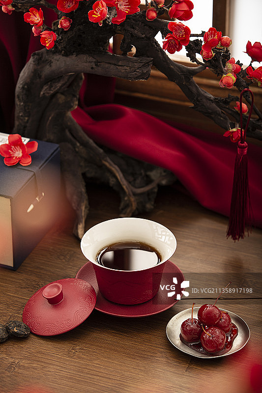 春节系列，茶道静物图片素材