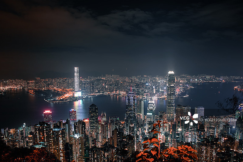 香港 中环 金融中心 商务 维多利亚港图片素材