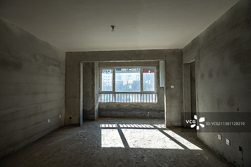 楼房楼市毛坯房室内空间照片素材图片素材