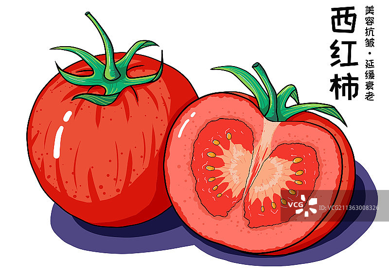 西红柿的功效图片素材